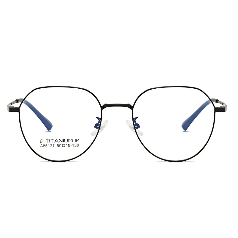 KatKani New Fashion And Simple Metal Titanium Women's Glasses Frame Optical Prescription Anti Blue Light Men's Lens Frame 86127