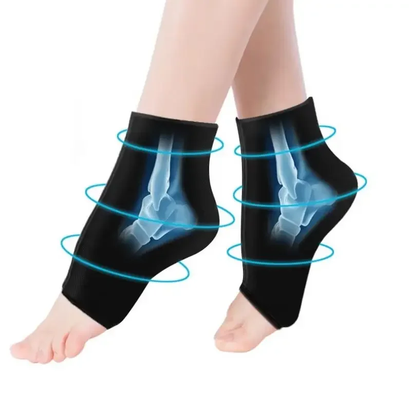 New Ankle Foot Ice Pack Wrap for Injuries Reusable Gel Ice Pack Cold Therapy Compression Sleeve for Achilles Tendonitis Swelling