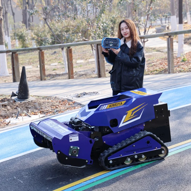 

Индивидуальный самоходный робот-газонокосилка 12 л.с. с нулевым разворотом, высококачественный, беспроводной, с дистанционным управлением, для стрижки кустарников 800 мм, 4-тактный двигатель