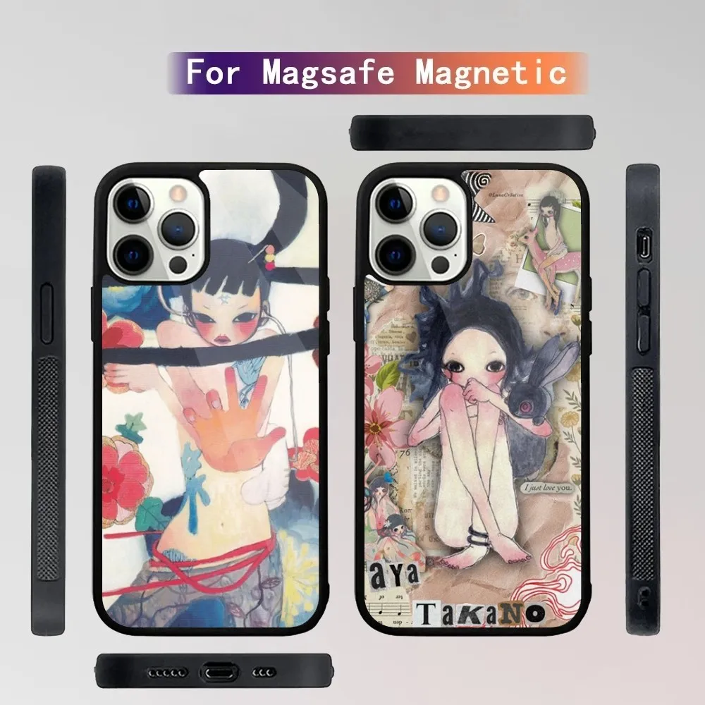 

Aya T-Takano Phone Case For iPhone 15,14,13,12,11,Plus,Pro,Max Mini Magsafe Magnetic Wireless Charging