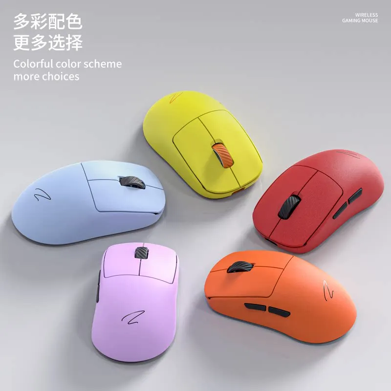 Zaopin Z2 Mini Wireless Mouse Bluetooth Tri Mode Ergonomic Design of Small Hands Base with Hot Swappable Micro Switch Mouse