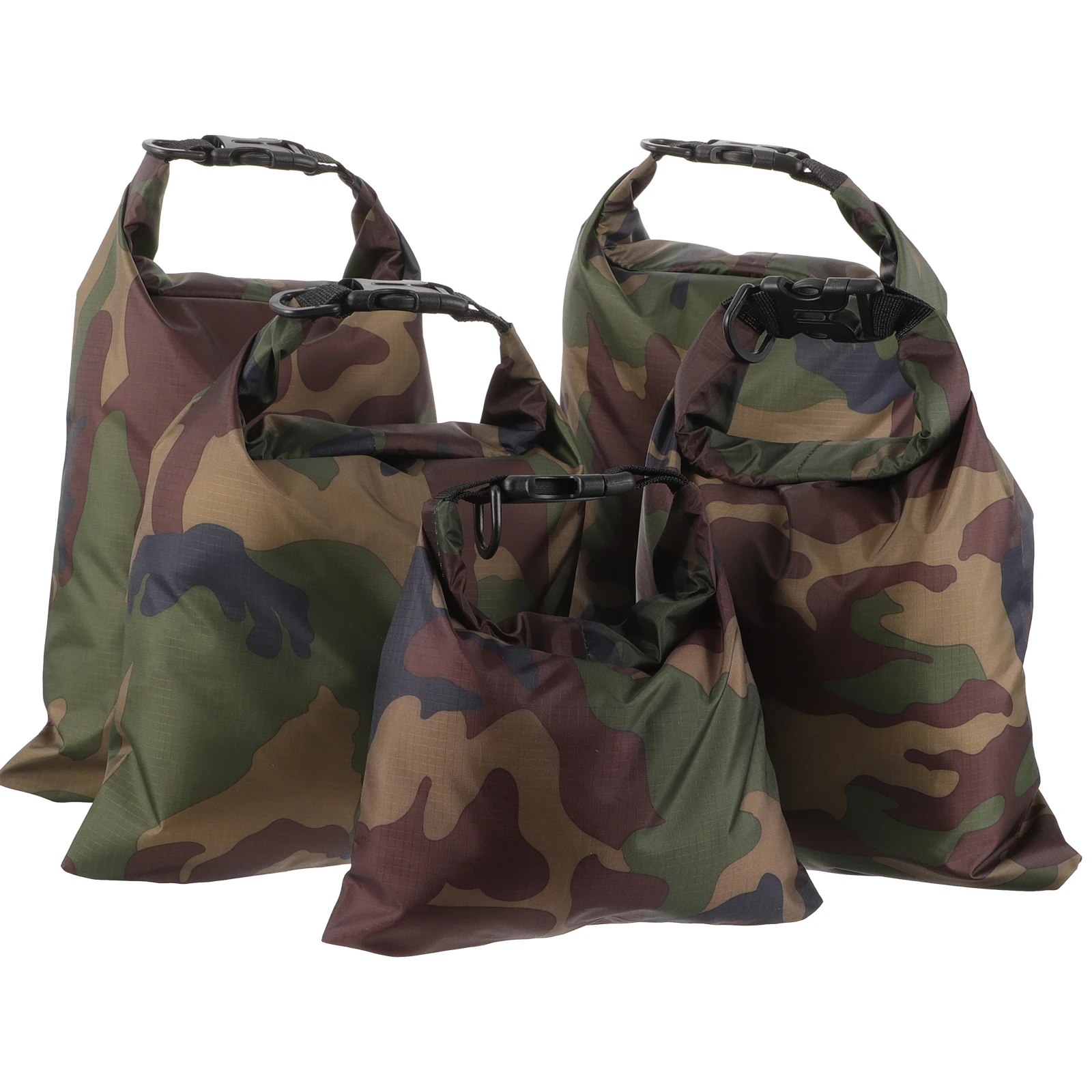 

5pcs Waterproof Storage Bags For Outdoor Camping Kayaking Rafting Floating Dry Bags Lightweight Portable Multipurpose Wet Bag