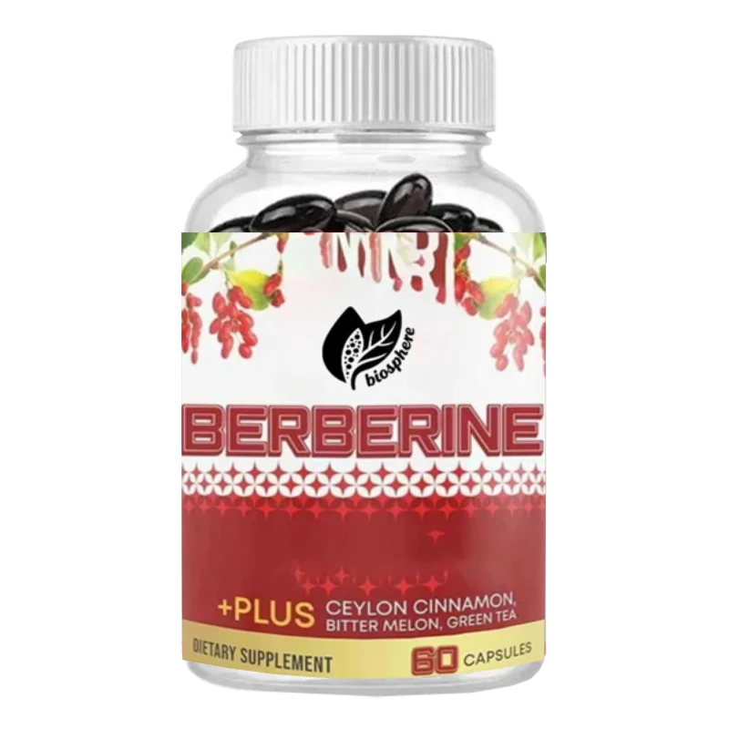 

Berberine HCL 1200mg, Containing Ceylon Cinnamon, Bitter Gourd, and Green Tea Extracts, in 60 Capsules