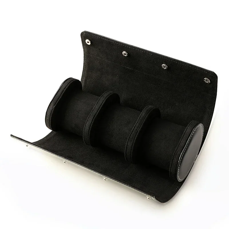 RBYENOU Customization Logo Wine Barrel Shaped Business Watch Storage Case Box Portable Travel Watch Protection Display Personal