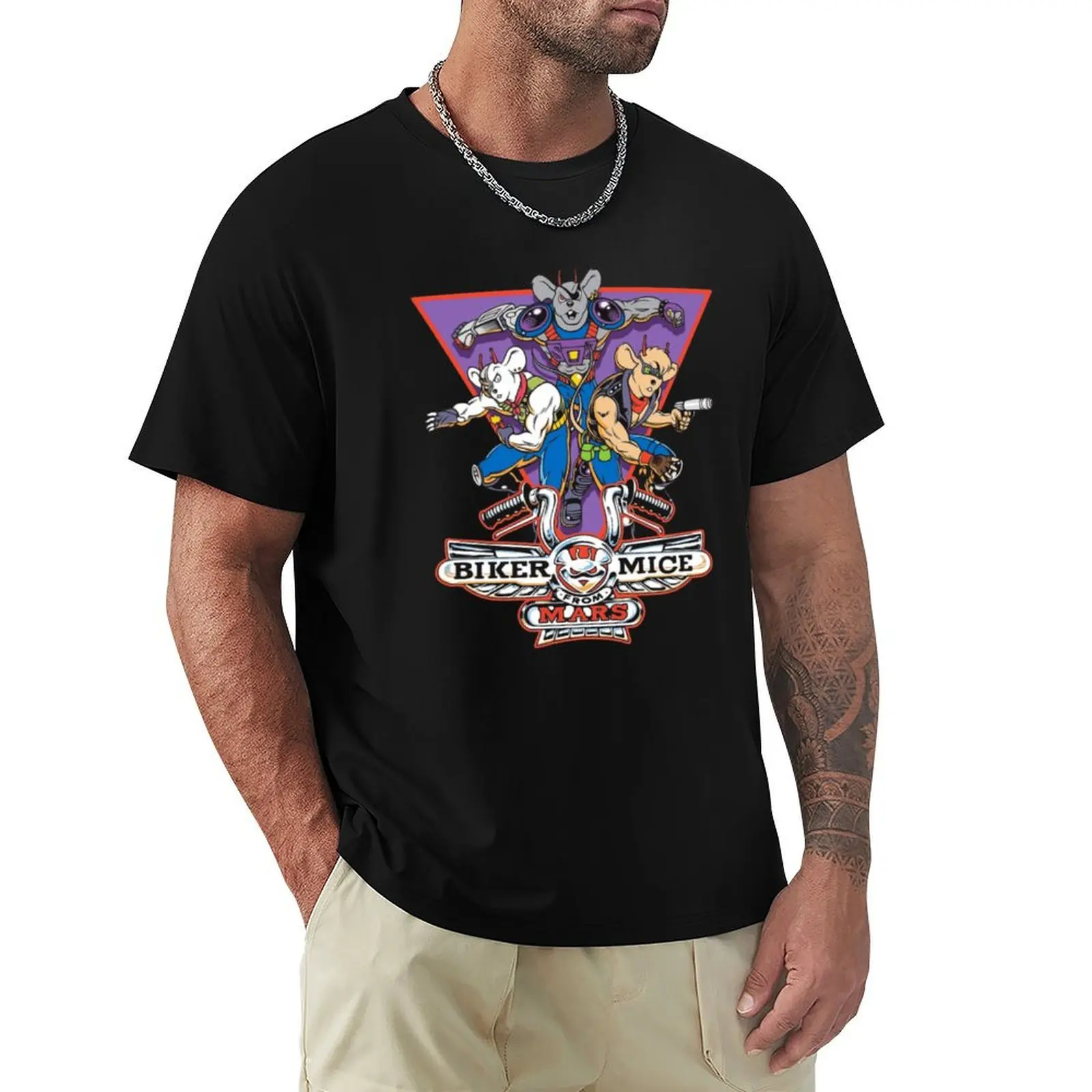 Biker Mice Mars 5 T-Shirt Casual Everyday Short Sleeve T-Shirt