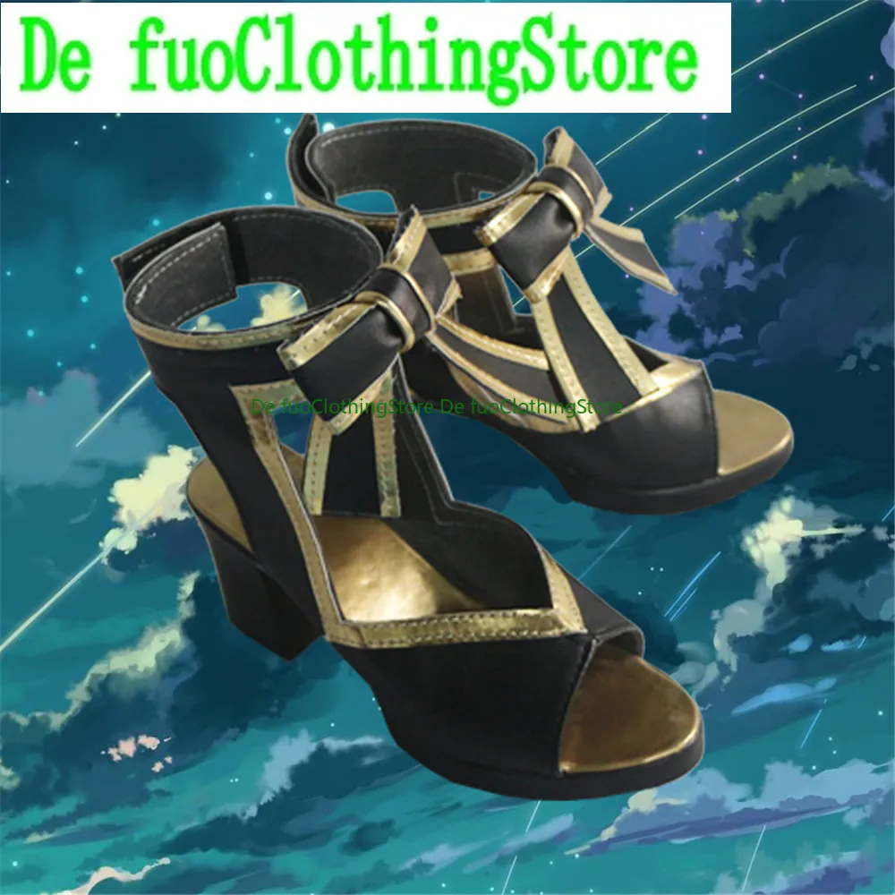 

Defuo Fate Grand FATE FGO Jeanne d Arc Alter Обувь для косплея Сапоги Игра Аниме Магазин обуви на Хэллоуин