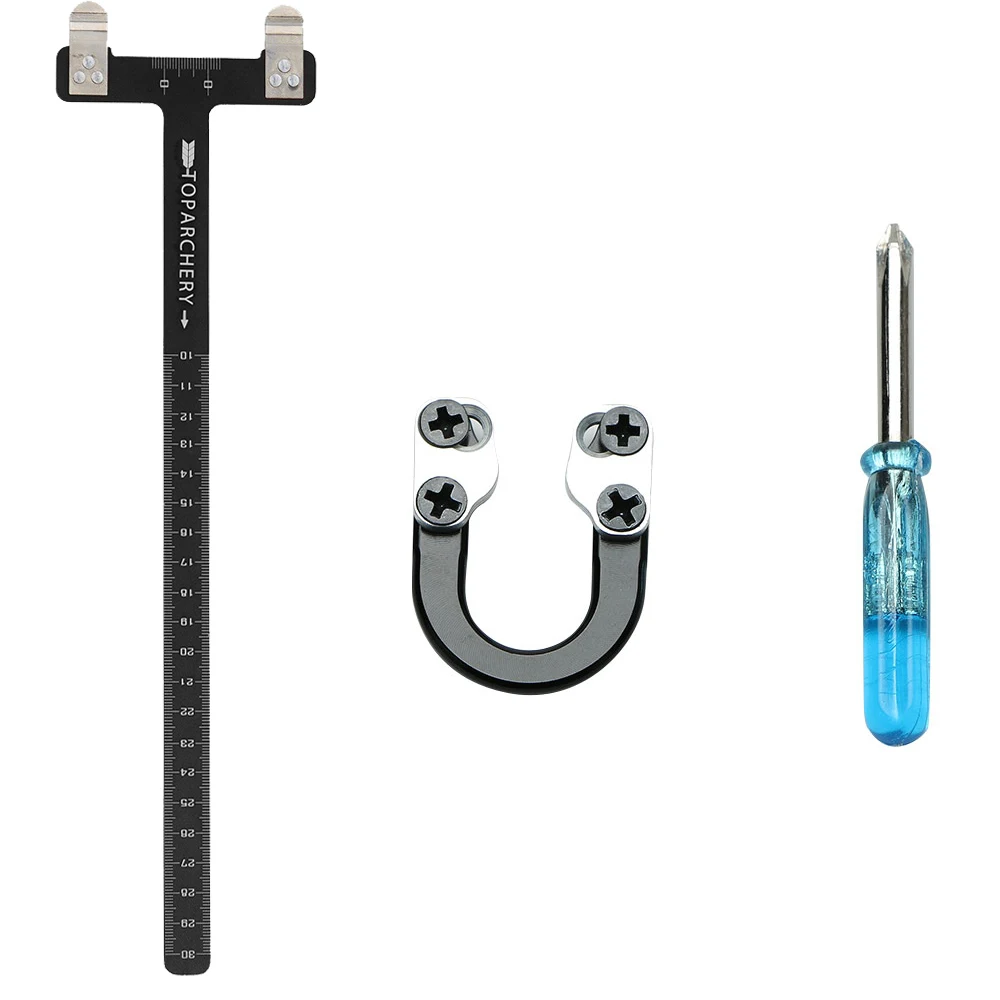 Aluminum Alloy Archery T-Square Ruler D-ring Bow Release Gesp Aid for Compound Bow Precision Shooting Hunting Accessories