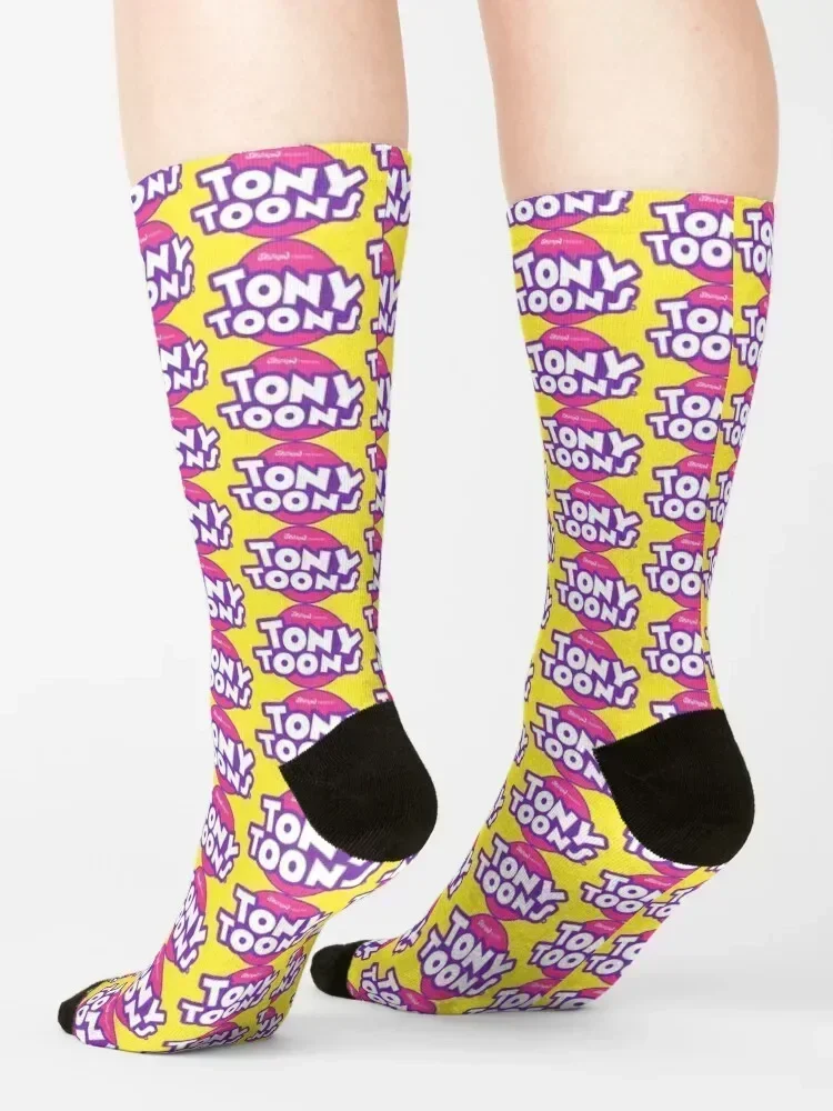 TonyToons Cartoon Logo Socks Wholesale Crossfit moving stockings man Socks For Men Women's