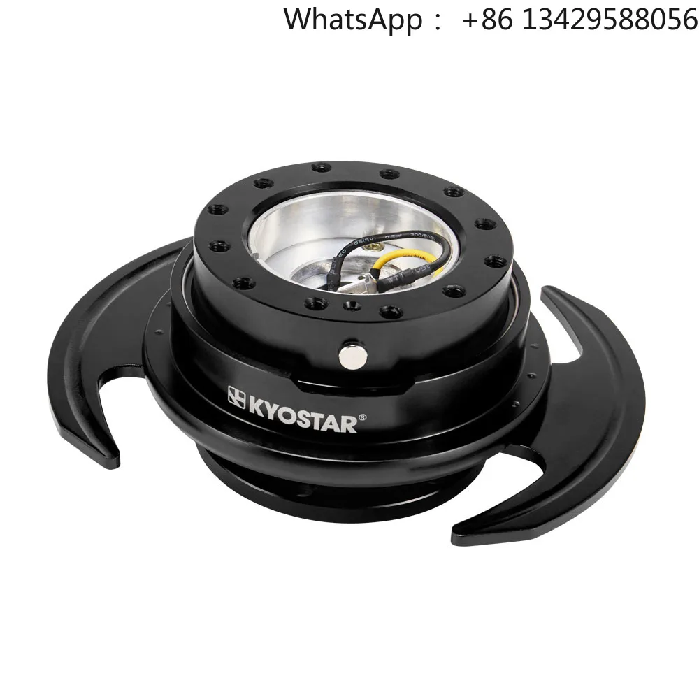 KYOSTAR Universal Racing Sport Car Red Steering Wheel Quick Release Hub With Handle