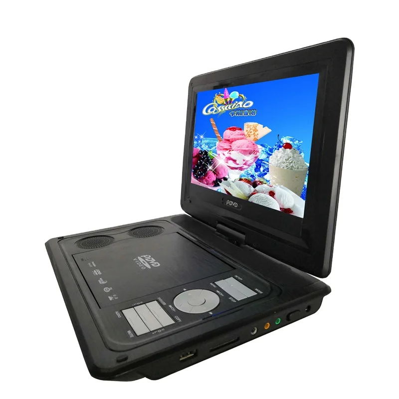 USB SD FM TV Games Battery Portable DVD Player