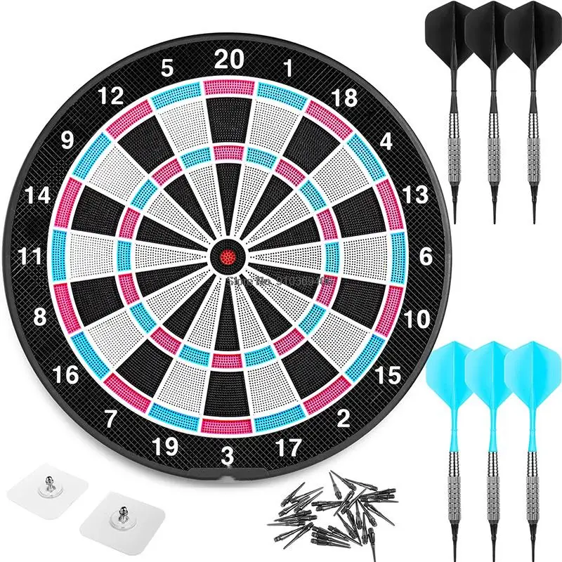 Household Indoor 18-inch Electronic Dart Board With 6 Soft-tip Darts Soft Dart Board (without electronic module and LED)