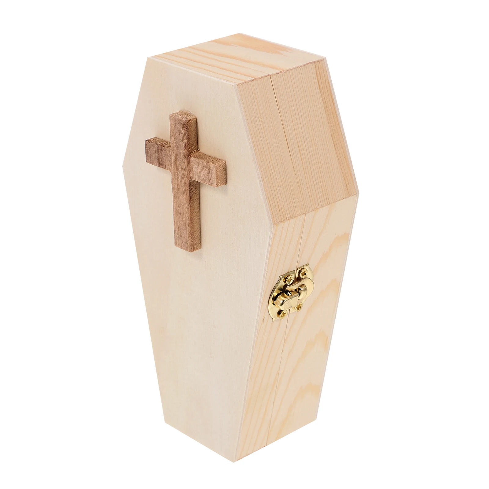 

Coffin Candy Box Decorations Holder Small Jewelry Organizer Festival Ring Wood Treat Boxes Favor