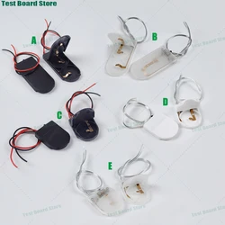 1 piece single slot double slot CR2032 button coin battery holder shell cover with switch leads 3V/6V battery box