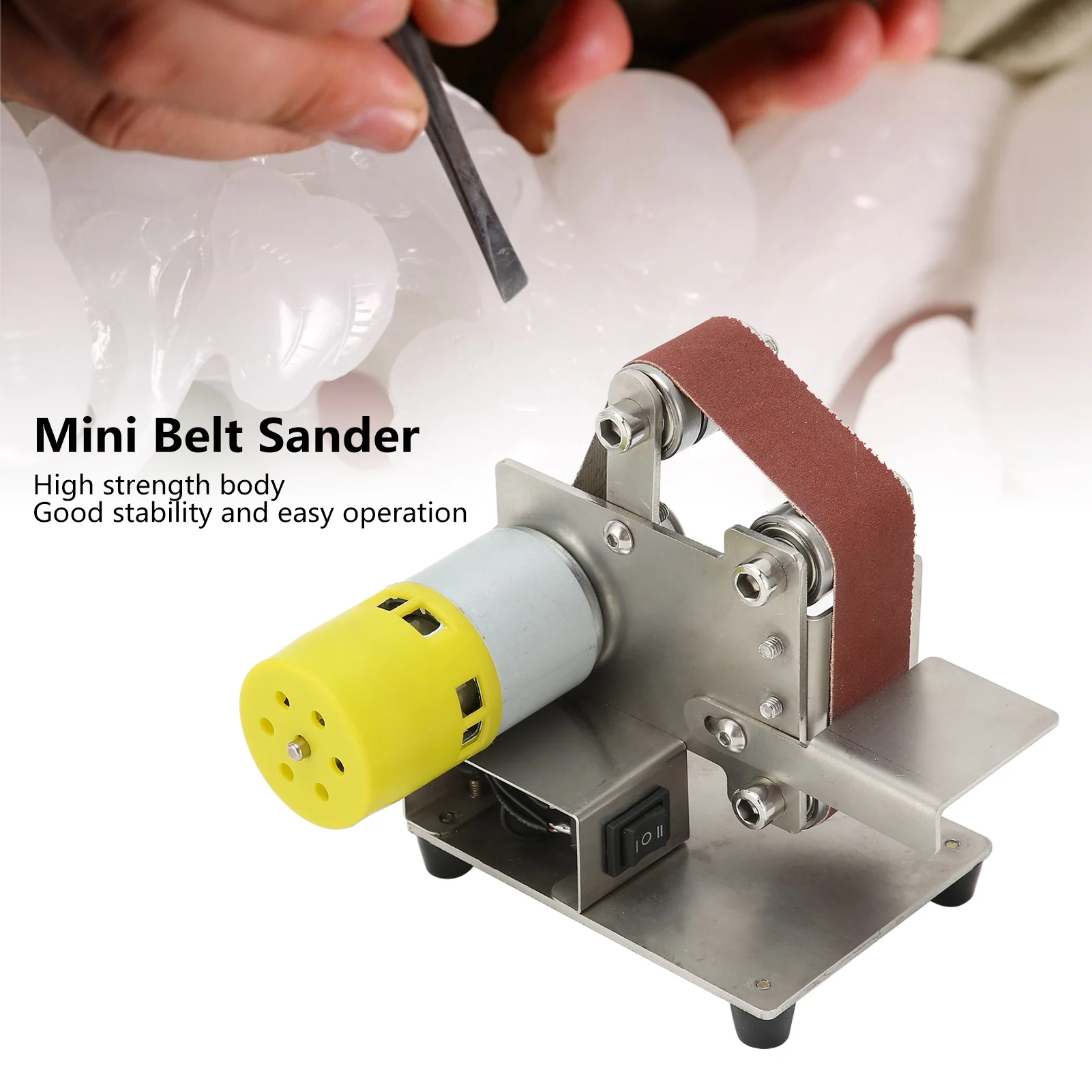 Polishing Machine Electric Belt Sander  Belt Sander Electric Handheld  Polishing Sanding Machine Sharpener Grinder