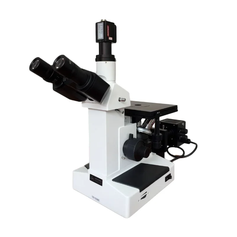 4XC Steel Alloy Trinocular  Metallurgical Metallographic Microscope With Electronic Eyepiece invented