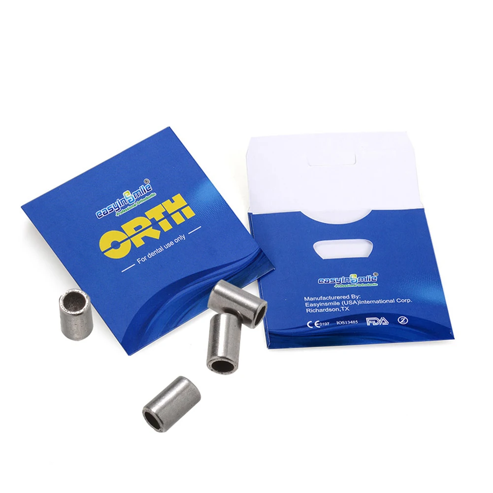10pcs Dental Orthodontic Materials Crimpable Mini Stops 0.5mm/0.8mm Stopper For Ortho Round Arch Wire Braces Brackets Easyinsmil