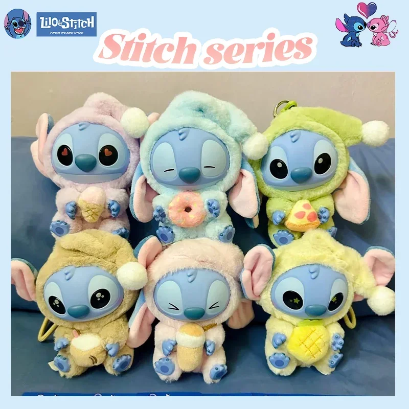 

Stitch Eating While Sleeping Pose Plush Toy With Soft Material For Desk Decoration And Collection Display