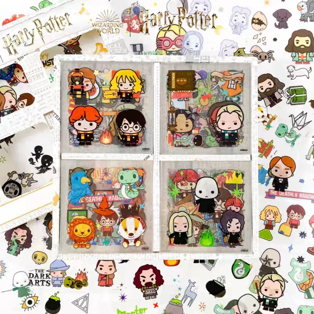 สติกเกอร์แฮร์รี่ พอตเตอร์ ของแท้ 60 ชิ้น ลายฮอกวอตส์ สำหรับตกแต่งสมุดแพลนเนอร์ สมุดภาพ วัสดุตกแต่ง สติกเกอร์การ์ตูน กันน้ำ ของเล่นสติกเกอร์ติดตัวสัตว์เลี้ยง