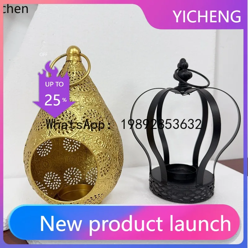 

iron candlestick ornament table candle decoration metal