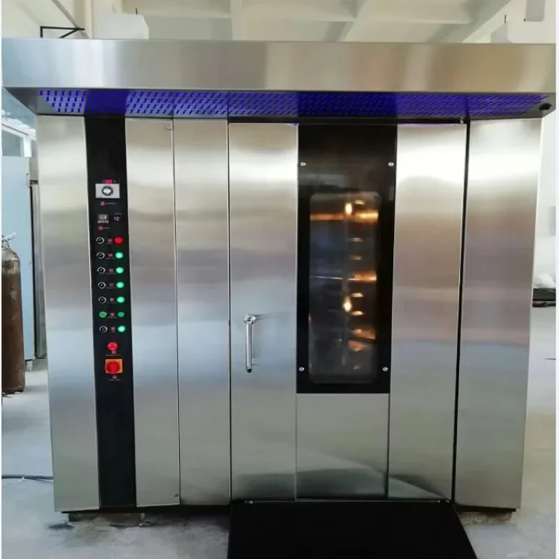 FL Professional Commercial Rotary Oven 16/32/64 Tray Capacity Multi-Fuel Baking System for Pizza Bread for Bakeries  Customized