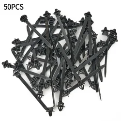 50Pcs Nylon Cable Tie Wrap Fixed Fastener Clips Push Mount Cable Zip Tie With Car Wire Routing Clips