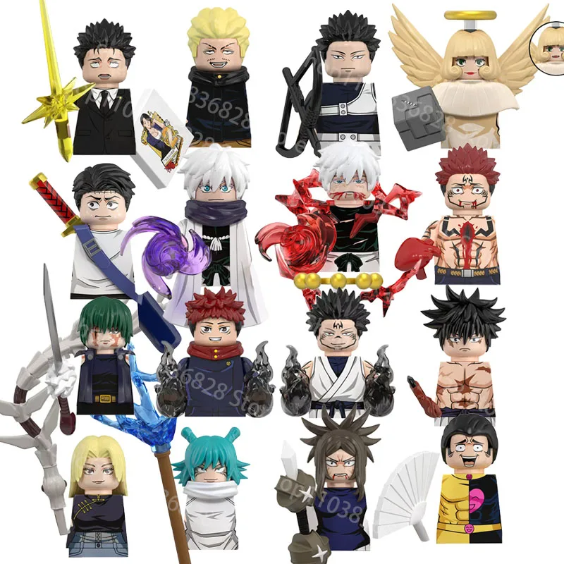 WM6202 WM6201 Jujutsu Kaisen Bricks Gojo Yuta Compatible Action Figures Puzzle Cartoon Model Building Blocks Toys Birthday Gifts