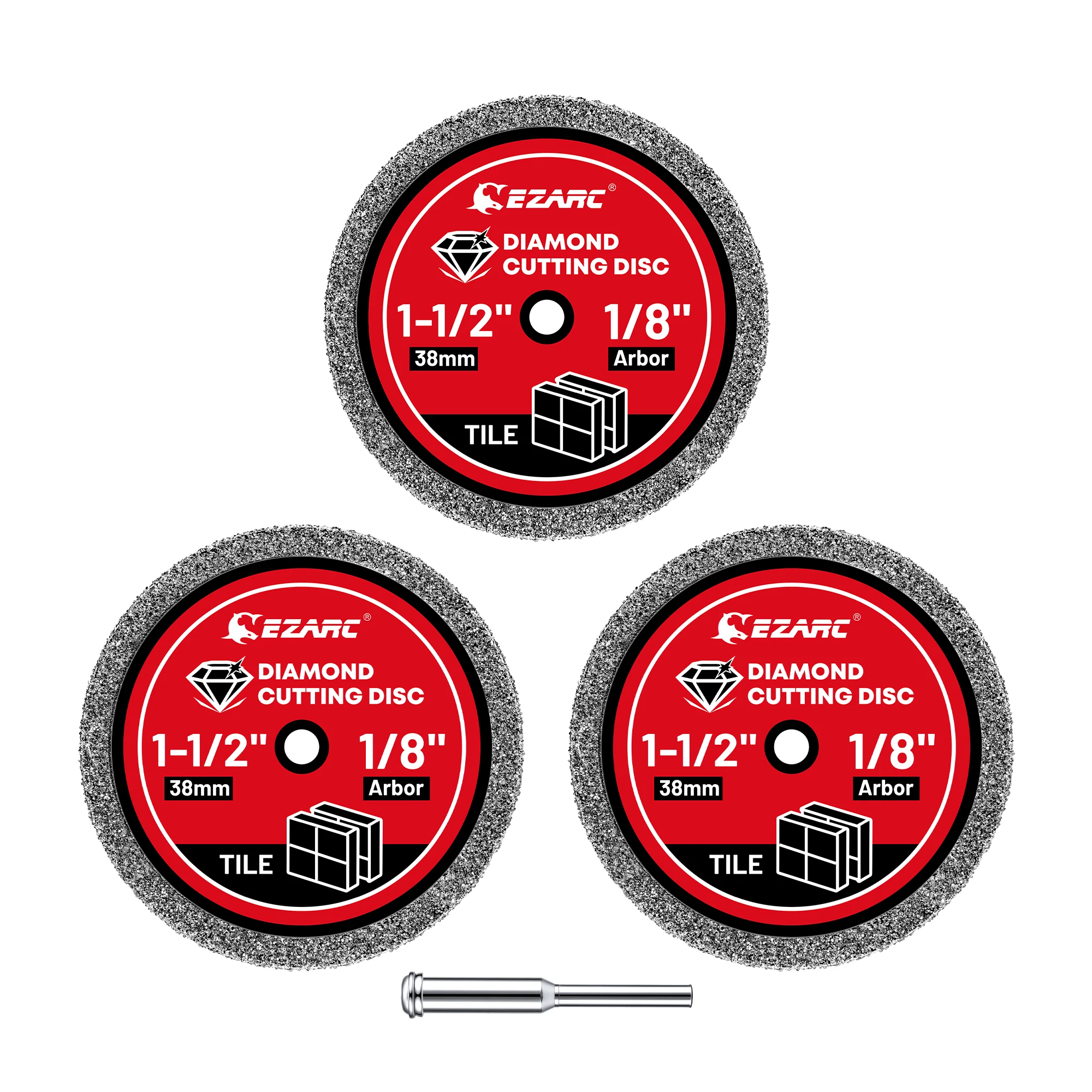 disco-de-corte-diamantado-mini-ezarc-38mm-15''-3-pecas-com-mandril-disco-de-corte-para-ferramenta-rotativa-para-azulejo-marmore-rejunte-tijolo-e-porcelana