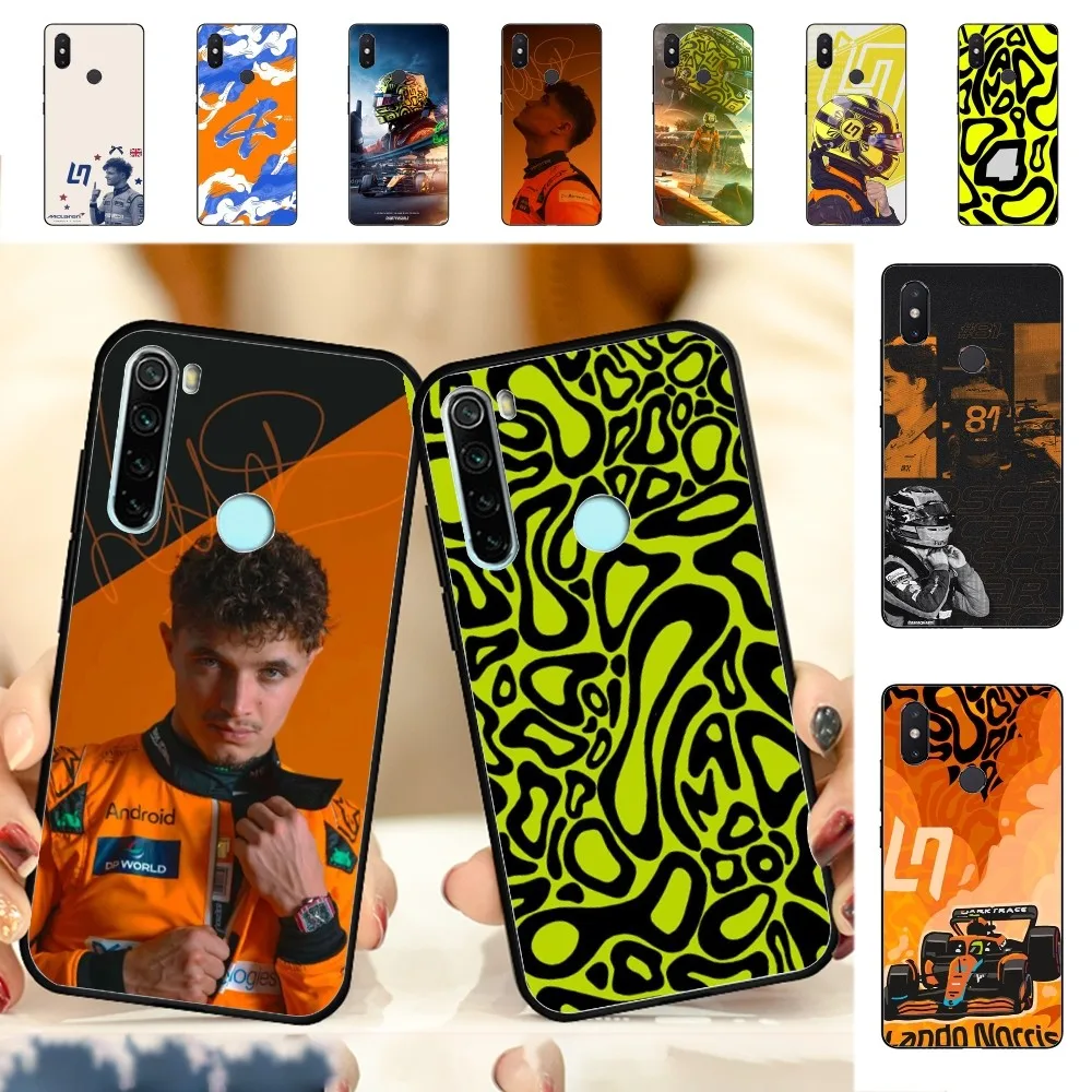 F1 Formula 1 L-Lando N-Norris Phone Case For Redmi Note 4 X 5 A 6 7 8 T 9 9S 10 11 11S 11Epro Poco M3 pro