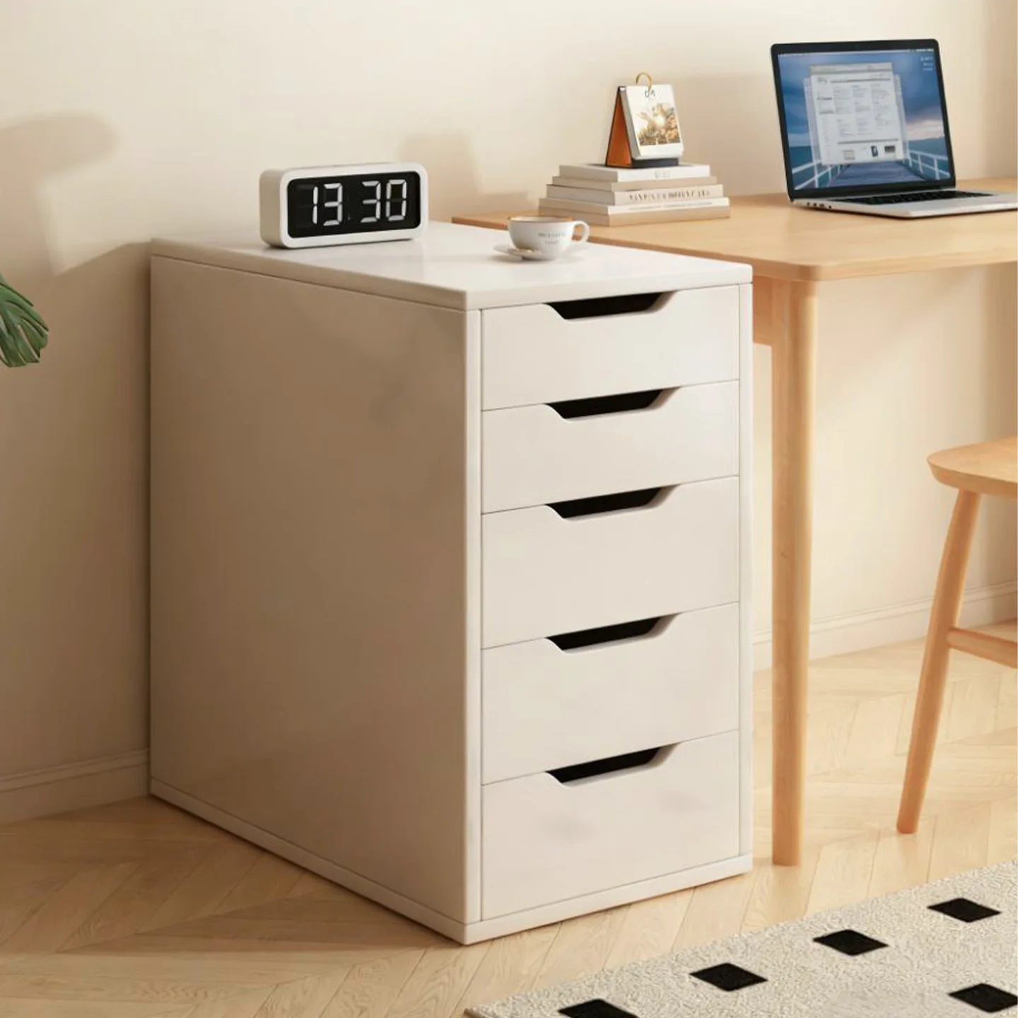 Drawer storage cabinet, desk locker, household table edge locker, office table edge crevice cabinet, file cabinet