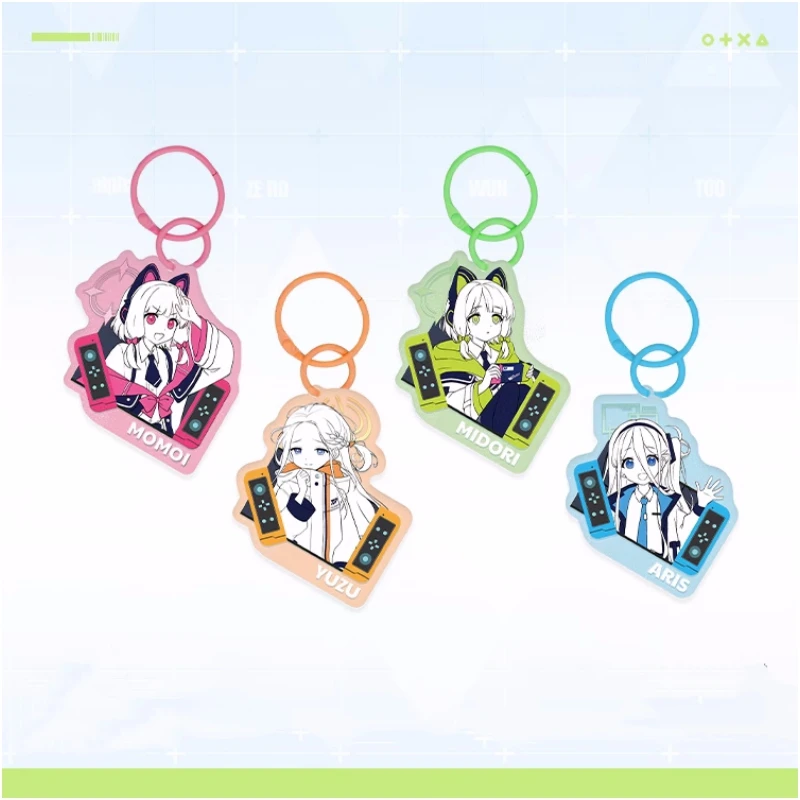 Game Blue Archive Figures KeyChain Kawaii Key Backpack Pendant Cosplay Decor Keyrings For Men And Women Fans Gift