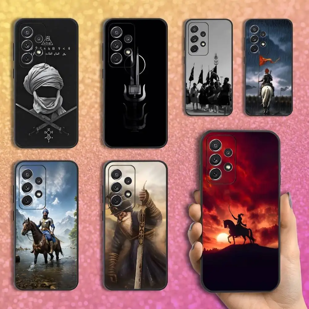 

Sikh Warrior N-Nihang Singh Phone Case For Samsung S25,S24,S23,S22,S21,S20,S10,Ultra,Plus,Lite,FE,Soft Silicone Black Cover