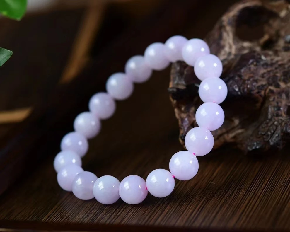 Natural Purple Jade A Beads Round Bracelet 12.3mm Women Men Rare Stone Natural Gemstone Rare Jade A Crystal AAAAAA