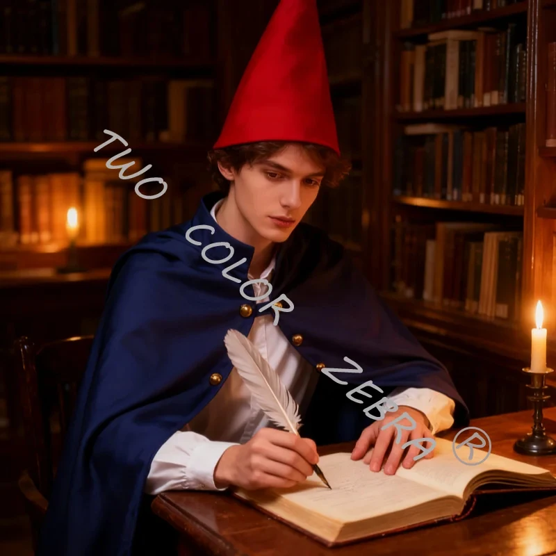 A;3\v,7'd/Over the Garden Wall Cartoon Anime Movie Wirt Cosplay Shirt Pants Cloak Costom Suit for Adult Kids Adventurew.3;v'6\b/ view 3