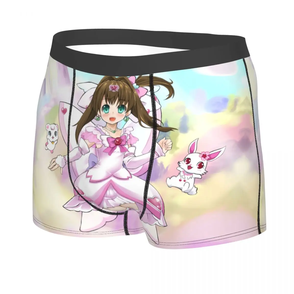 Custom Disney Cartoon Jewelpet Sanrio Japanese Anime Boxer Shorts For Men Underwear Panties Briefs Breathable Underpants