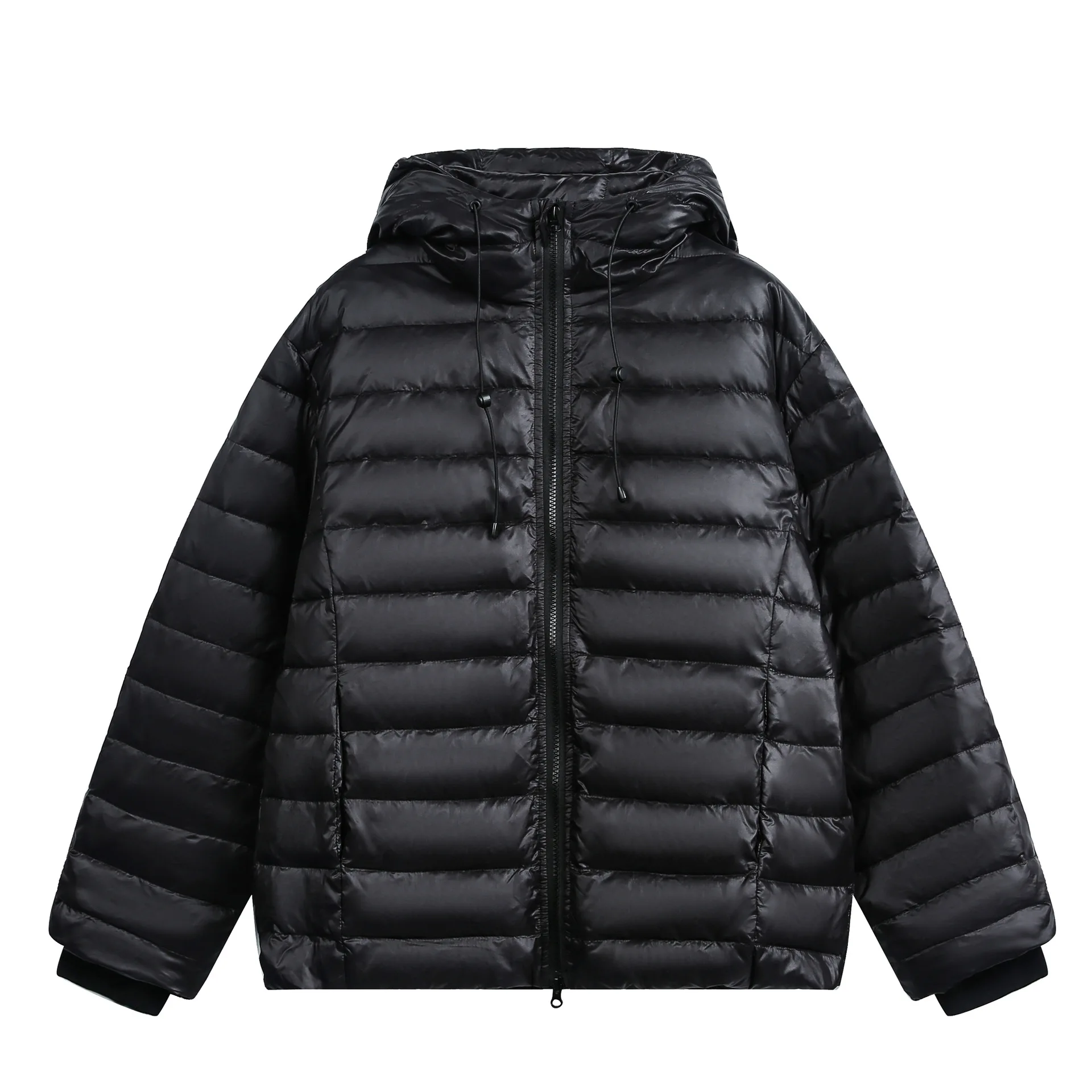 

Winter 90% White Duck Down Yama-style Waterproof Men's Loose Fit Thickened Baffle Box Hooded Puffer Jacket