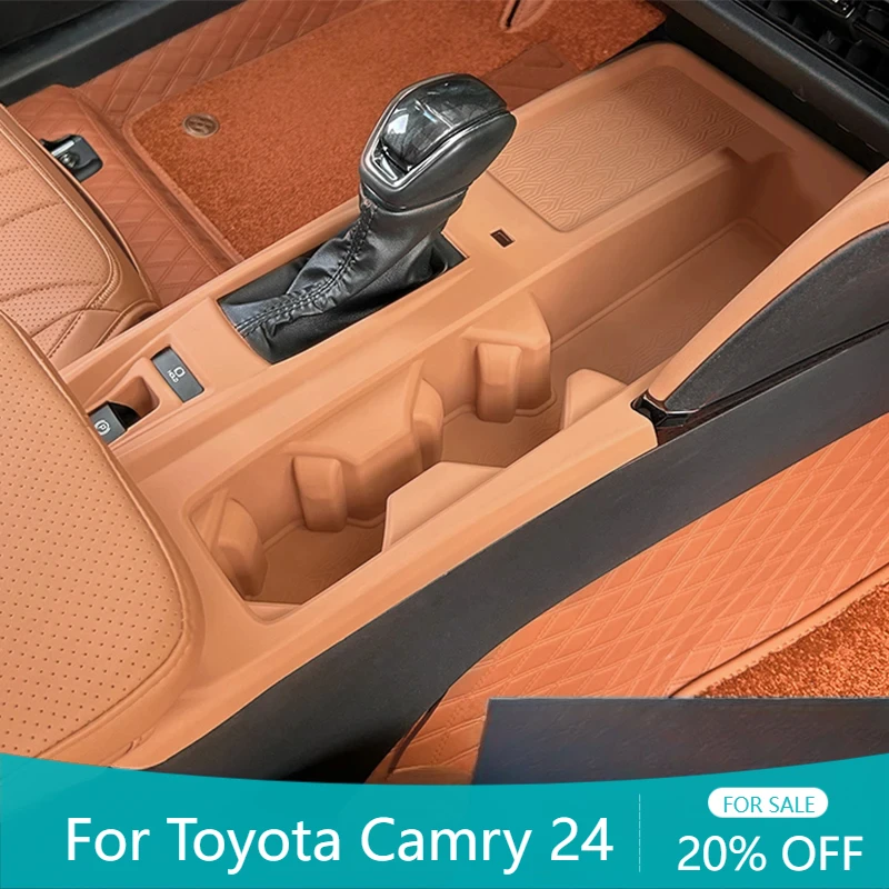 

Для Toyota Camry 24, автомобильная панель переключения передач, силиконовая центральная консоль, коврик для панели переключения передач, передняя и задняя подставка для воды, аксессуары