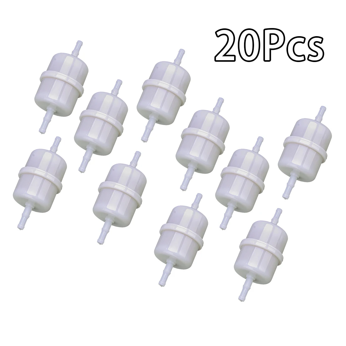 24 050 10 24 050 13-S 24 050 05-S 24 050 02-S 24 050 09-S 20Pcs Engine Fuel Filter Fit For Kohler CH18-CH25 KT715-KT745 White