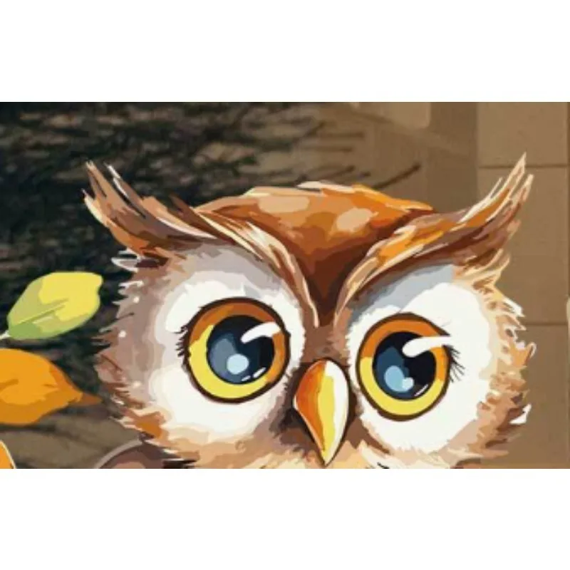 18*20CM Bird Cute Cartoon Owl with Branch Window Sticker Self Adhesive Wall Decal Two Sided Glass Door Sticker BR0786C