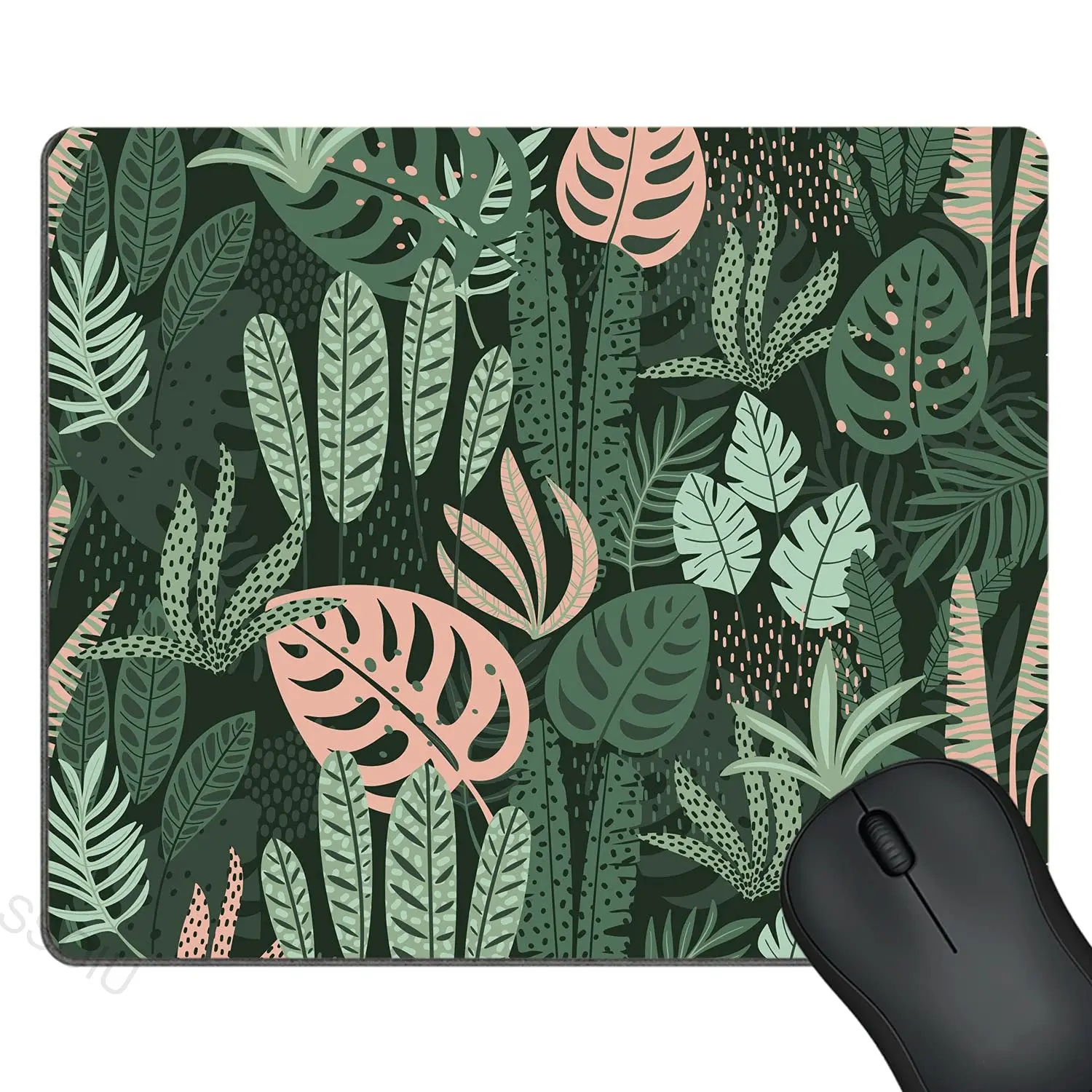 

High Quality Retro Flowers Plants Printing Lock Edge Mousepad Gamer Mouse Mat Keyboard Mats Desk Pad Mousepads 30x25cm 