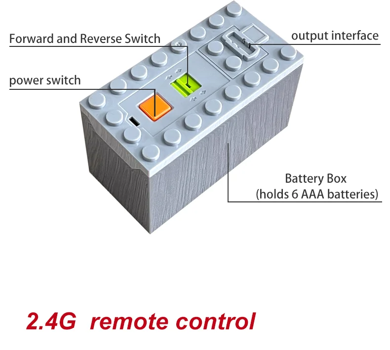 2,4G Fernbedienung Empfänger Komponente Programmierbare Sprayer Motor Teleskop Schubstange Musik Box Power Teile Baustein LED – Detail 9