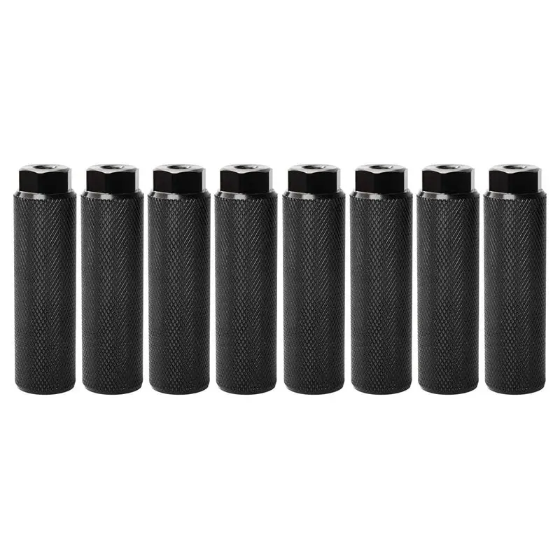

A99I-8Pcs Bike Pegs,Aluminum Alloy Anti-Skid Lead Foot Bicycle Pedals BMX Pegs For MTB Bike Cycling Rear Stunt 3/8 Inch Axles