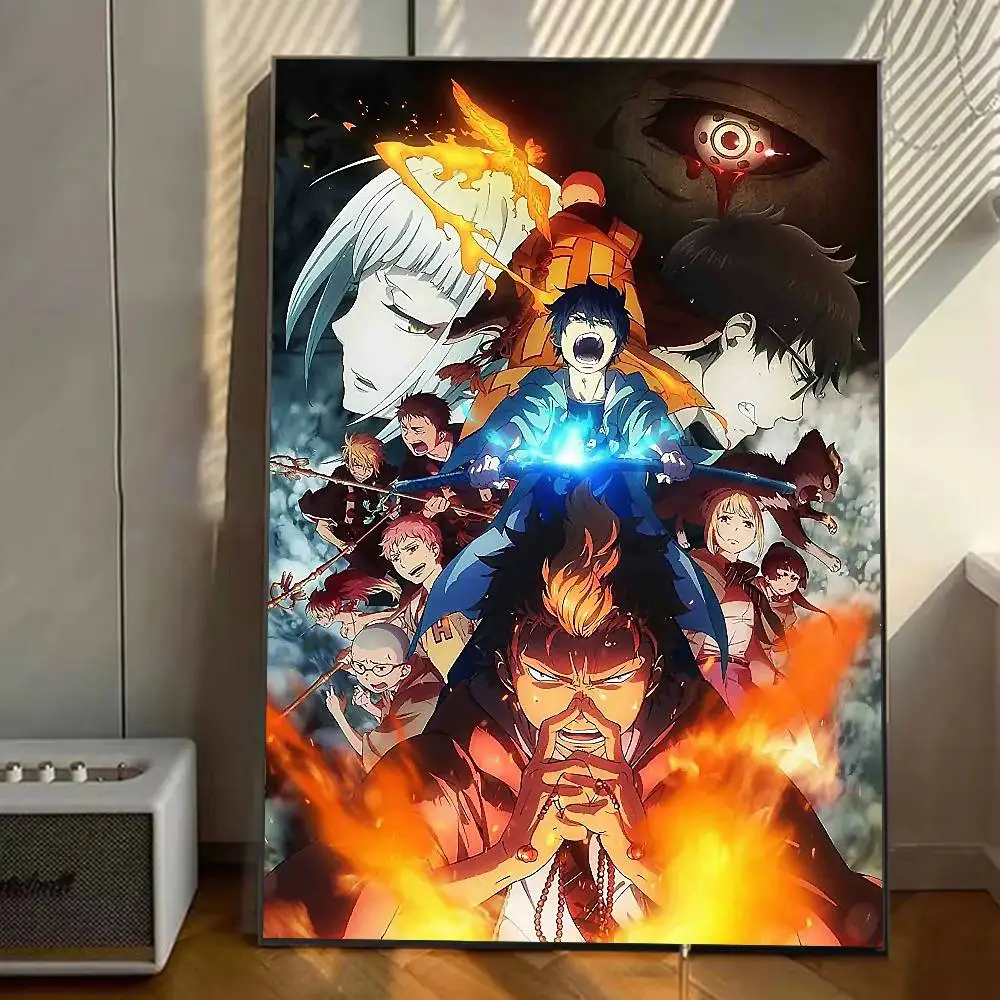 أنيمي B-الأزرق طرد الأرواح الشريرة المشارك معرض يطبع ذاتية اللصق ديكور المنزل الديكور صور مطبوعة للحوائط غرفة المعيشة ملصق