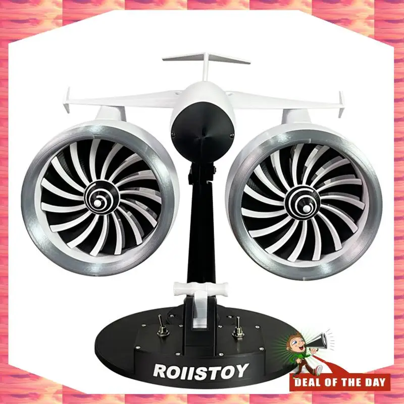 

24-часовая доставка ROLLS Y-20 Turbofan Вентилятор двигателя USB-струйный вентилятор с увлажнителем Настольный красочный световой струйный вентилятор Модель