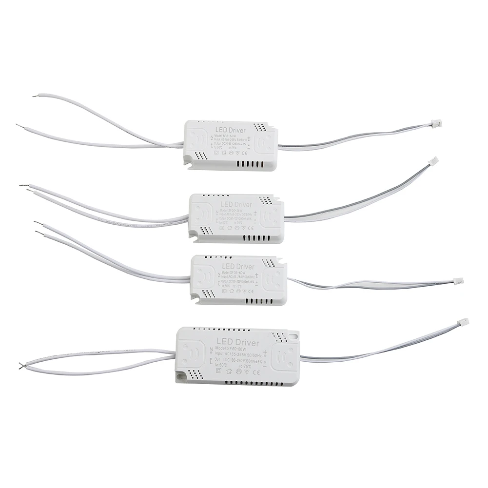 LED Driver Adapters 240-300mA 8-24W 24-40W 40-60W 60-80W AC165-265V Lighting Transformer Panels For Ceilling Lampes Power Supply