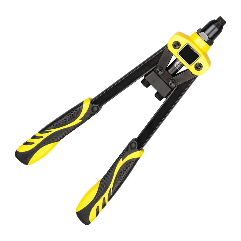 1Pcs Manual Rivet Tool Premium Alloy Double Handle Riveter Compact Lightweight Hand Riveting Tool for DIY Automotive and