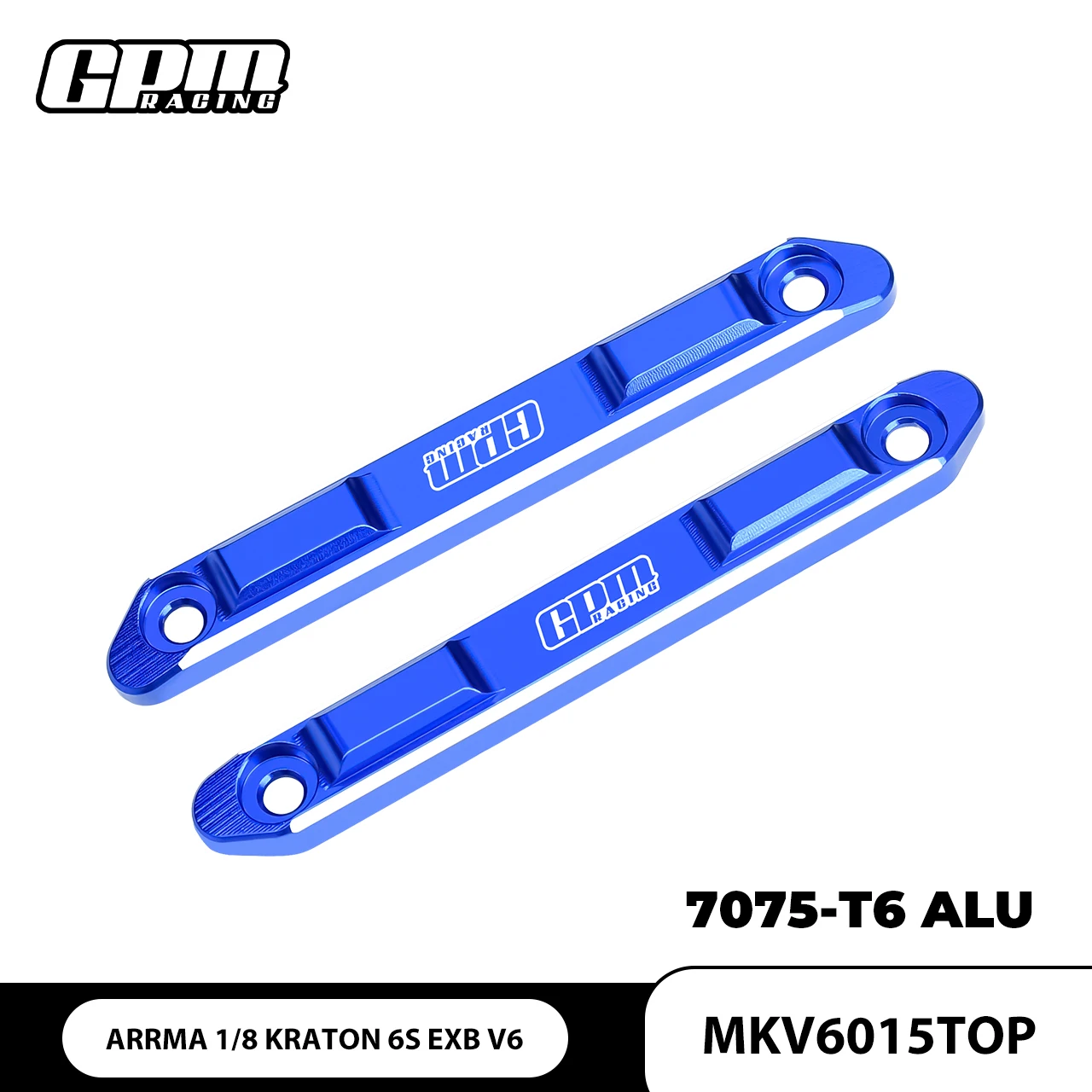 Carriles protectores de techo de aleación GPM 7075-T6 para ARRMA 1/8 KRATON 6S EXB -ARA8708V6