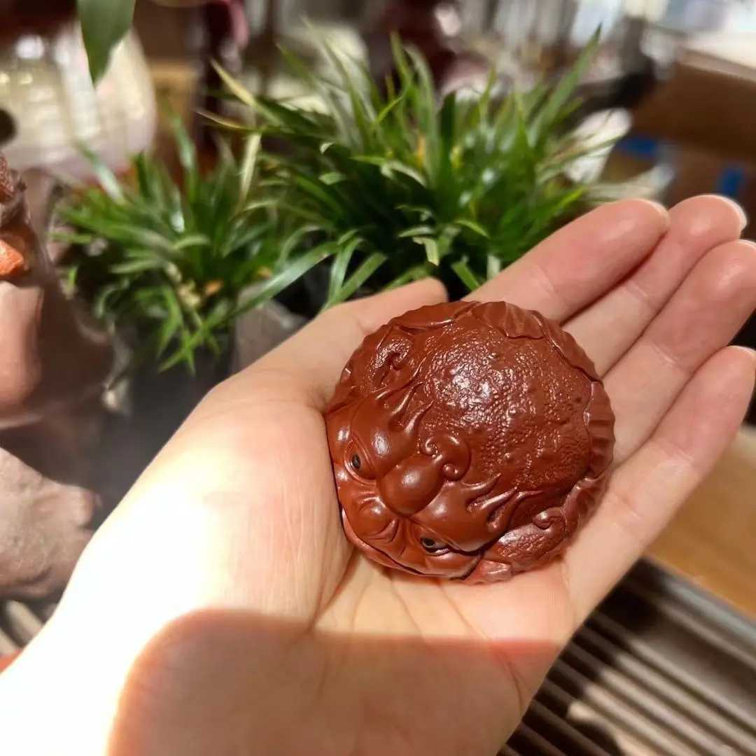 

Purple Sand Makes Money, Golden Toad Tea Pet Handle Piece, Lotus Leaf, Golden Toad and Gas Makes Money To Play Zen Ornaments