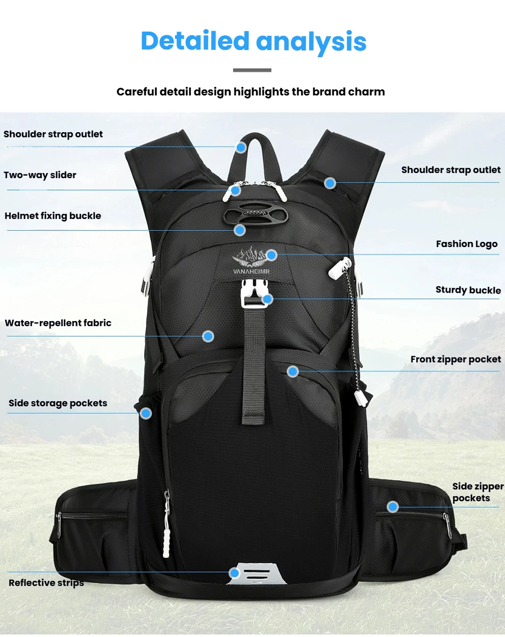 20L Fahrrad Radfahren Rucksack Outdoor Sport Reisen Trekking Wandern Rucksack Wasser Tasche Rucksack Blase Pack Trink Rucksack