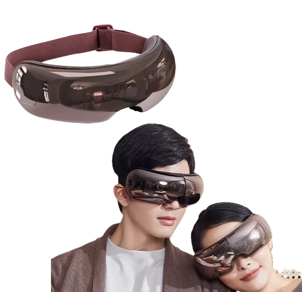 Eye Massager Airbag Massage Hot Compress Eye Mask BT Intelligent Voice Home Visual Protector Musical Function
