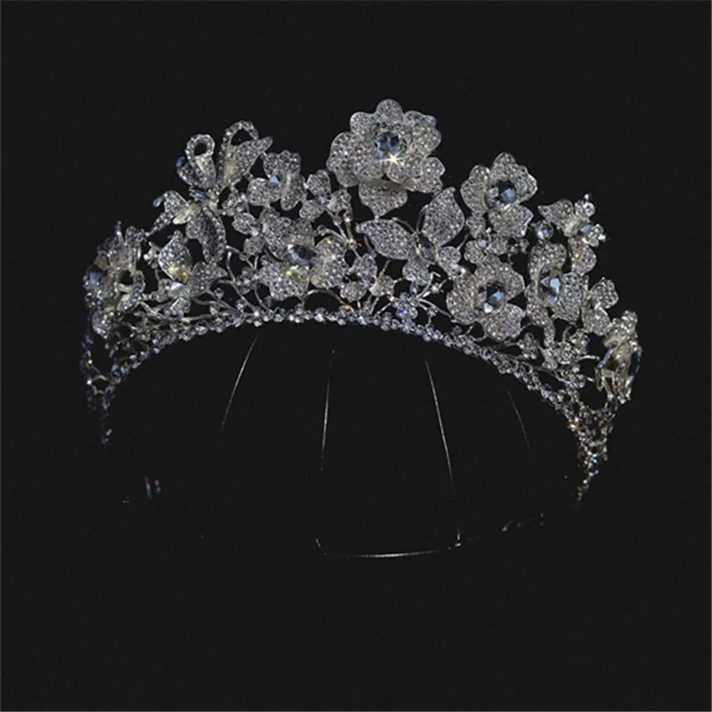 

CC Tiaras and Crowns Women Accessories Wedding Headbands Engagement Hairwear Bridal Dress Flower Shape Vintage Coronets AN113